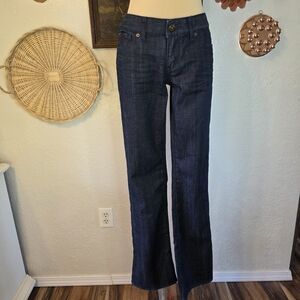 Express 6R Minimalist Capsule Wardrobe Dark Blue Women's Bootcut Jeans